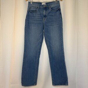 Studio Blue Codi Super High Rise Dad Jeans Womens 30 Straight Leg Med Wash Denim